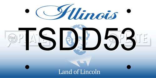 TSDD53 Illinois License Plate