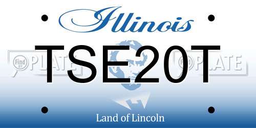TSE20T Illinois License Plate