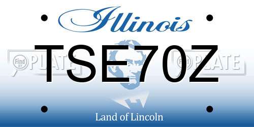 TSE70Z Illinois License Plate