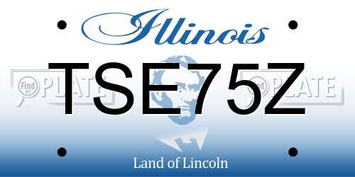 TSE75Z Illinois License Plate
