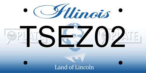 TSEZ02 Illinois License Plate