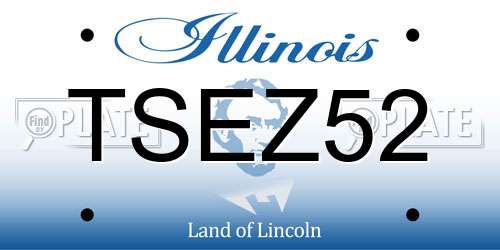 TSEZ52 Illinois License Plate