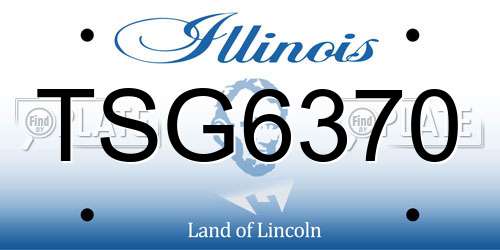 TSG6370 Illinois License Plate