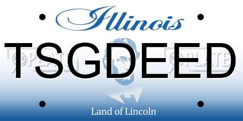 TSGDEED Illinois License Plate