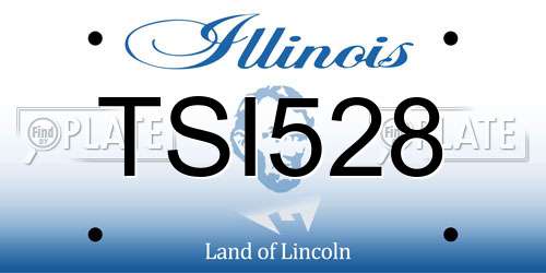 TSI528 Illinois License Plate