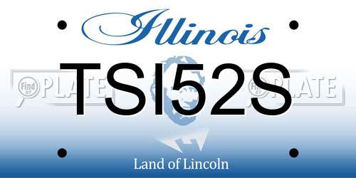 TSI52S Illinois License Plate