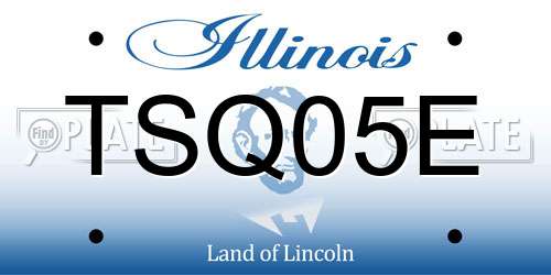 TSQ05E Illinois License Plate