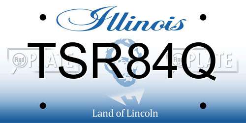 TSR84Q Illinois License Plate