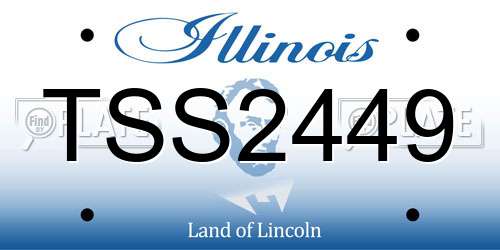 TSS2449 Illinois License Plate