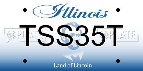 TSS35T Illinois License Plate