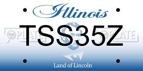 TSS35Z Illinois License Plate