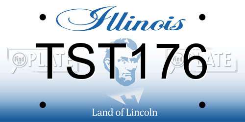 TST176 Illinois License Plate