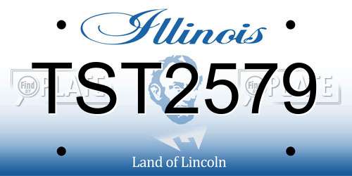 TST2579 Illinois License Plate