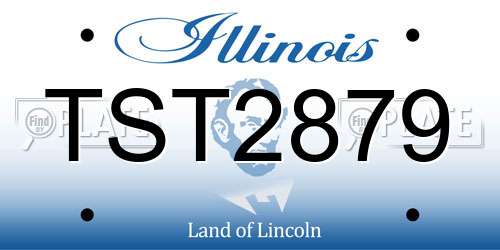 TST2879 Illinois License Plate