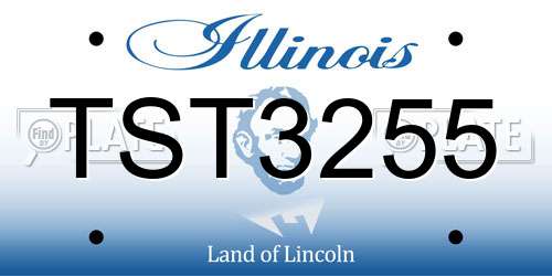 TST3255 Illinois License Plate