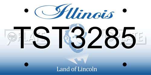 TST3285 Illinois License Plate