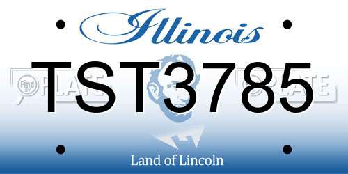 TST3785 Illinois License Plate