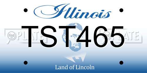 TST465 Illinois License Plate
