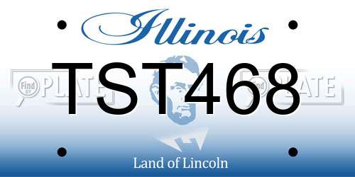 TST468 Illinois License Plate