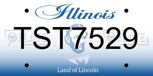 TST7529 Illinois License Plate