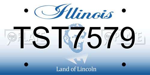 TST7579 Illinois License Plate