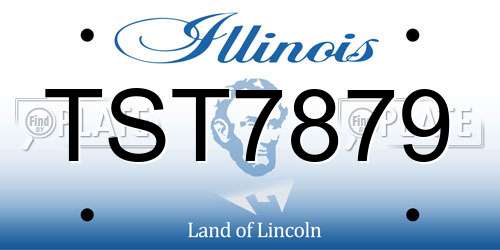 TST7879 Illinois License Plate