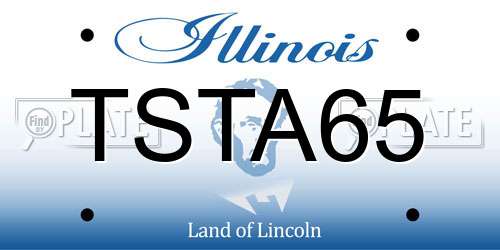 TSTA65 Illinois License Plate