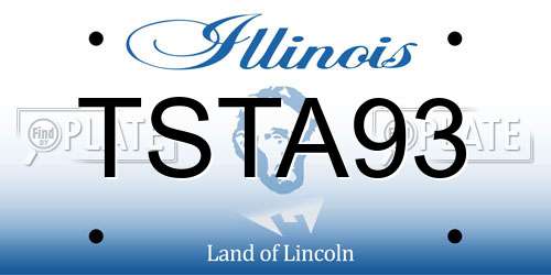 TSTA93 Illinois License Plate