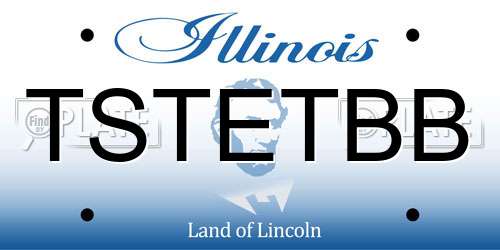 TSTETBB Illinois License Plate