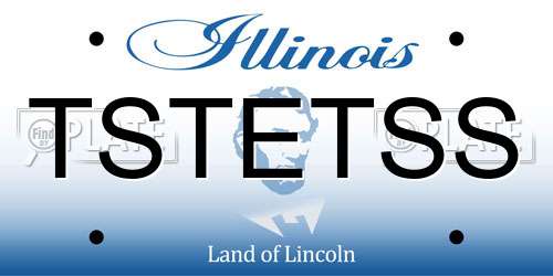 TSTETSS Illinois License Plate