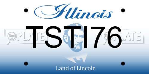TSTI76 Illinois License Plate