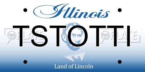 TSTOTTI Illinois License Plate