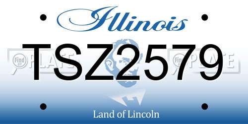 TSZ2579 Illinois License Plate
