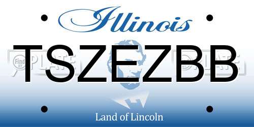 TSZEZBB Illinois License Plate