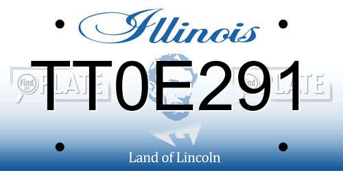 TT0E291 Illinois License Plate