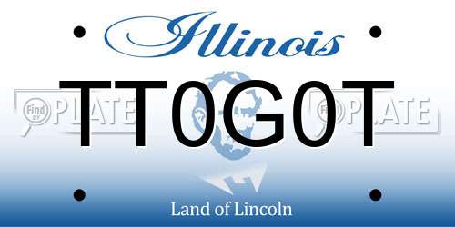 TT0G0T Illinois License Plate