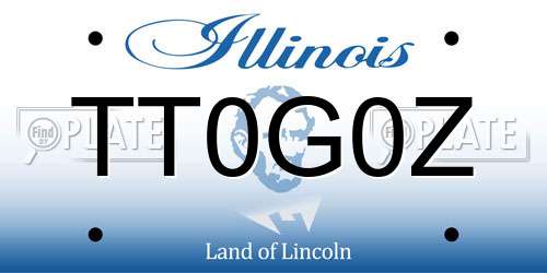 TT0G0Z Illinois License Plate