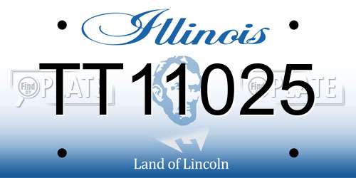 TT11025 Illinois License Plate