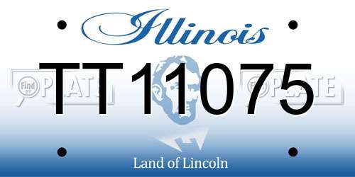 TT11075 Illinois License Plate