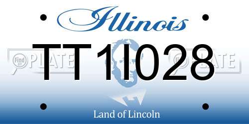 TT1I028 Illinois License Plate