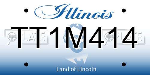 TT1M414 Illinois License Plate