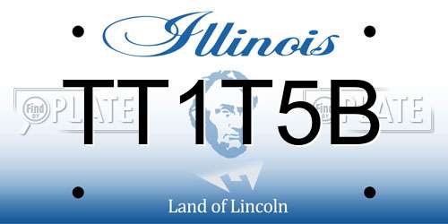 TT1T5B Illinois License Plate