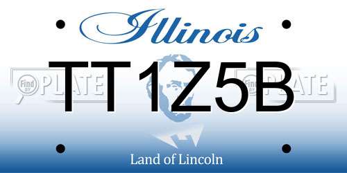 TT1Z5B Illinois License Plate