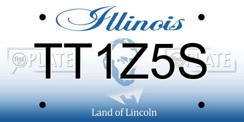 TT1Z5S Illinois License Plate