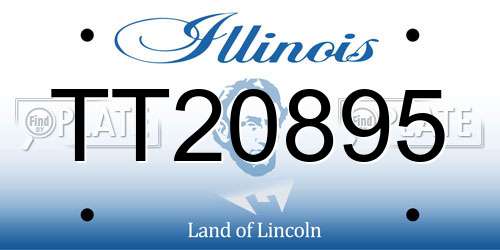 TT20895 Illinois License Plate