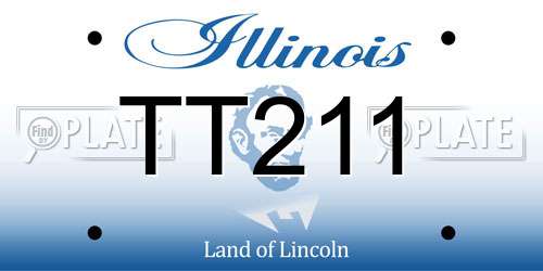 TT211 Illinois License Plate