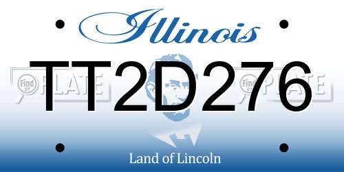 TT2D276 Illinois License Plate