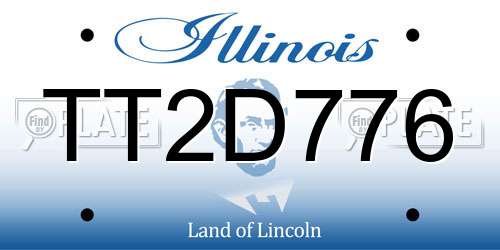 TT2D776 Illinois License Plate
