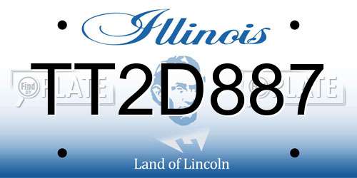 TT2D887 Illinois License Plate