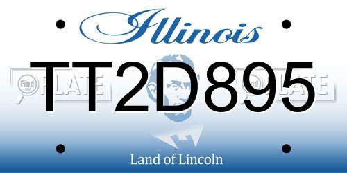 TT2D895 Illinois License Plate